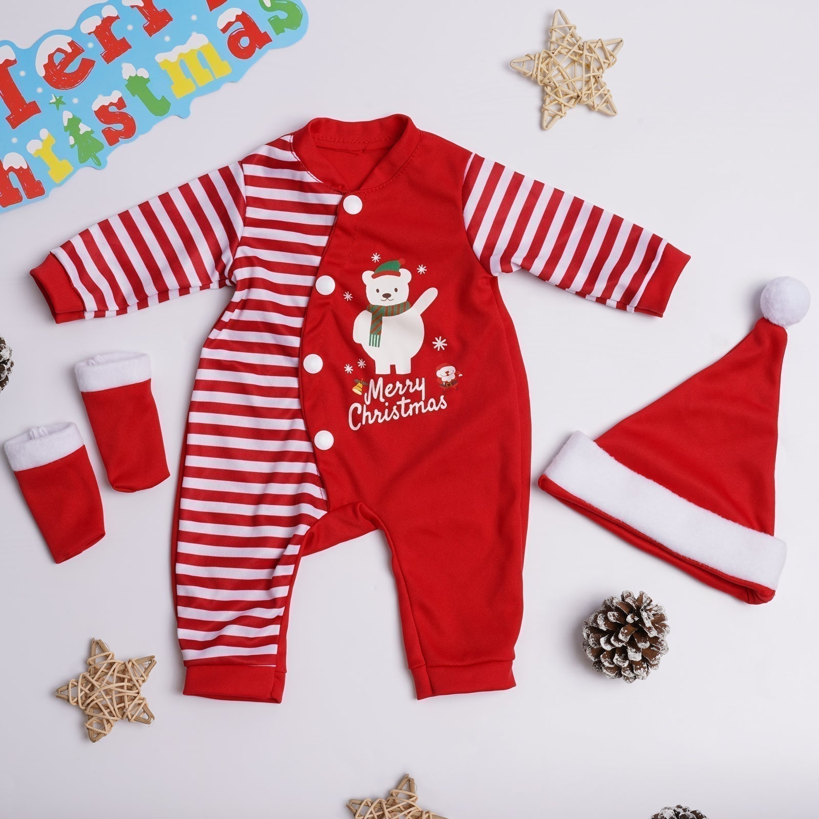 RebornPals™ Christmas Romper