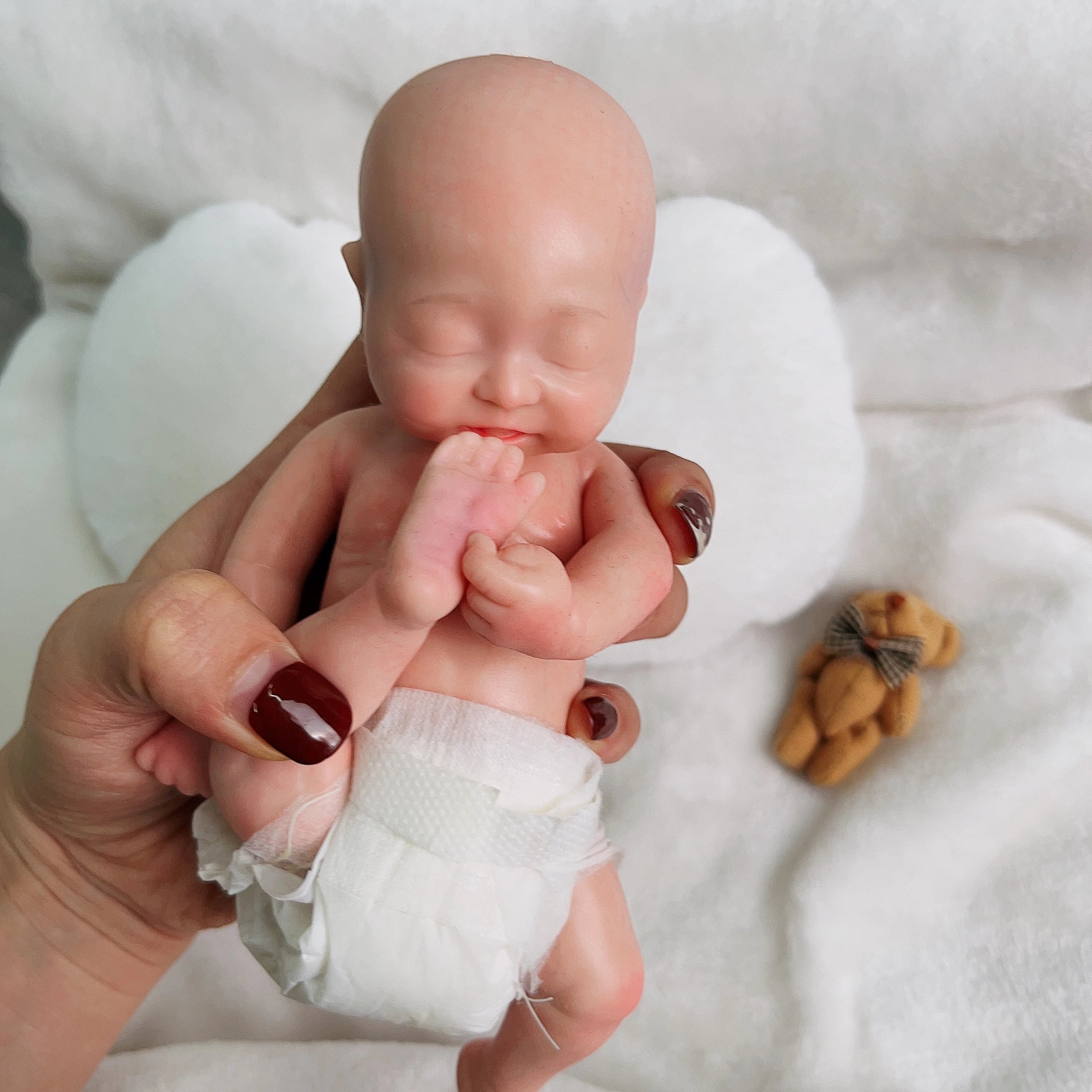 Amber - 7 " Premiere Full Body Silicone Baby Doll